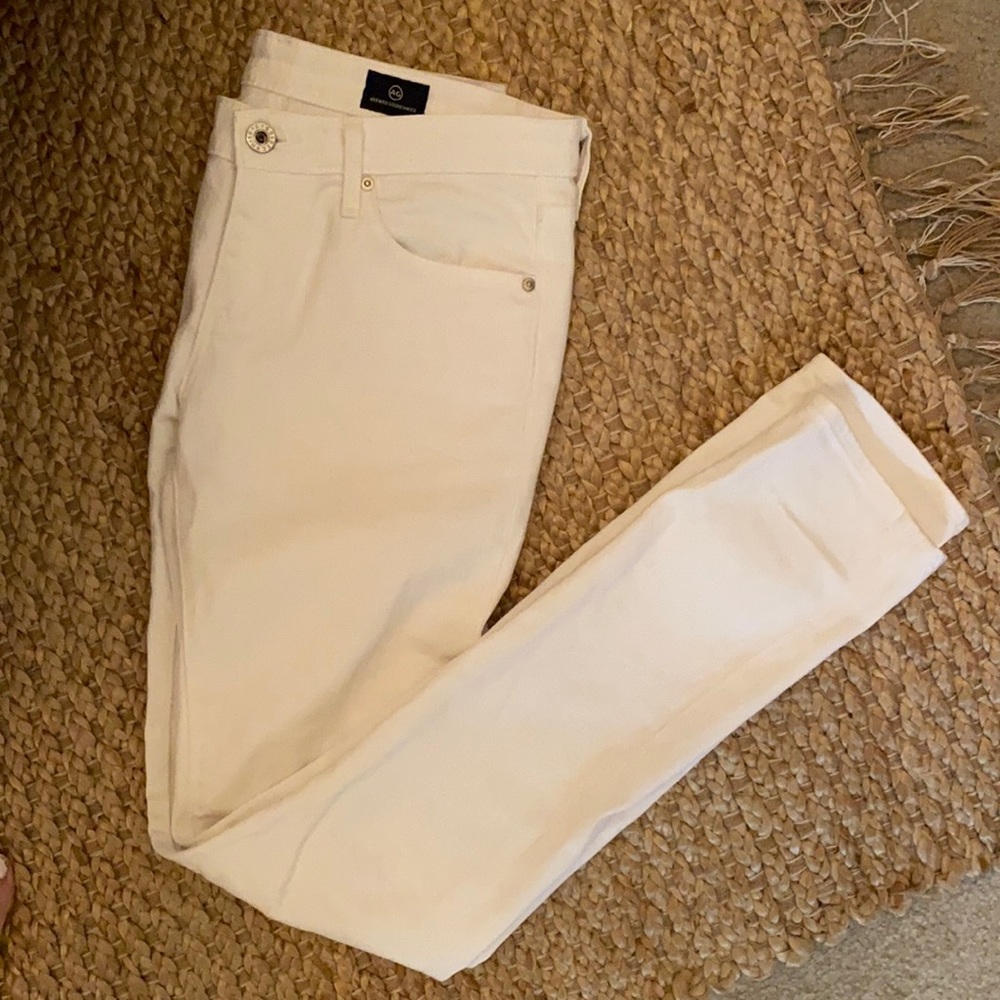 AG The stilt cigarette leg jeans in white